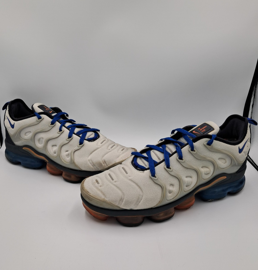 Size 11.5 - Nike Air Vapor Max Plus Metallic Silver Hyper Royal - CU9241-001